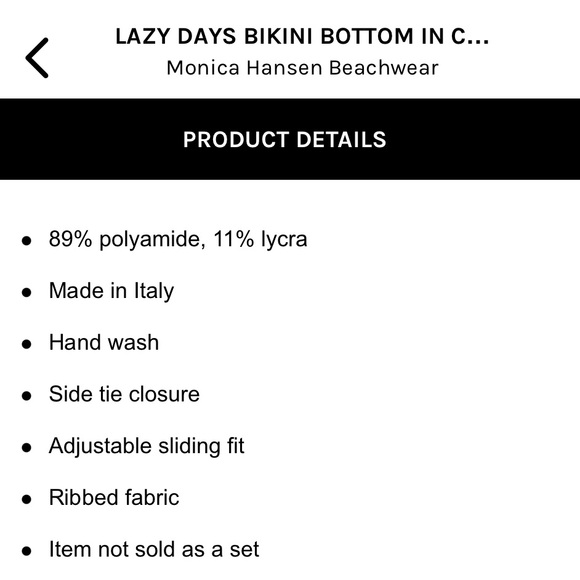 MONICA HANSEN BEACHWEAR LAZY DAYS BIKINI BOTTOMS NWT IN RIBBED CORAL - Picture 7 of 14